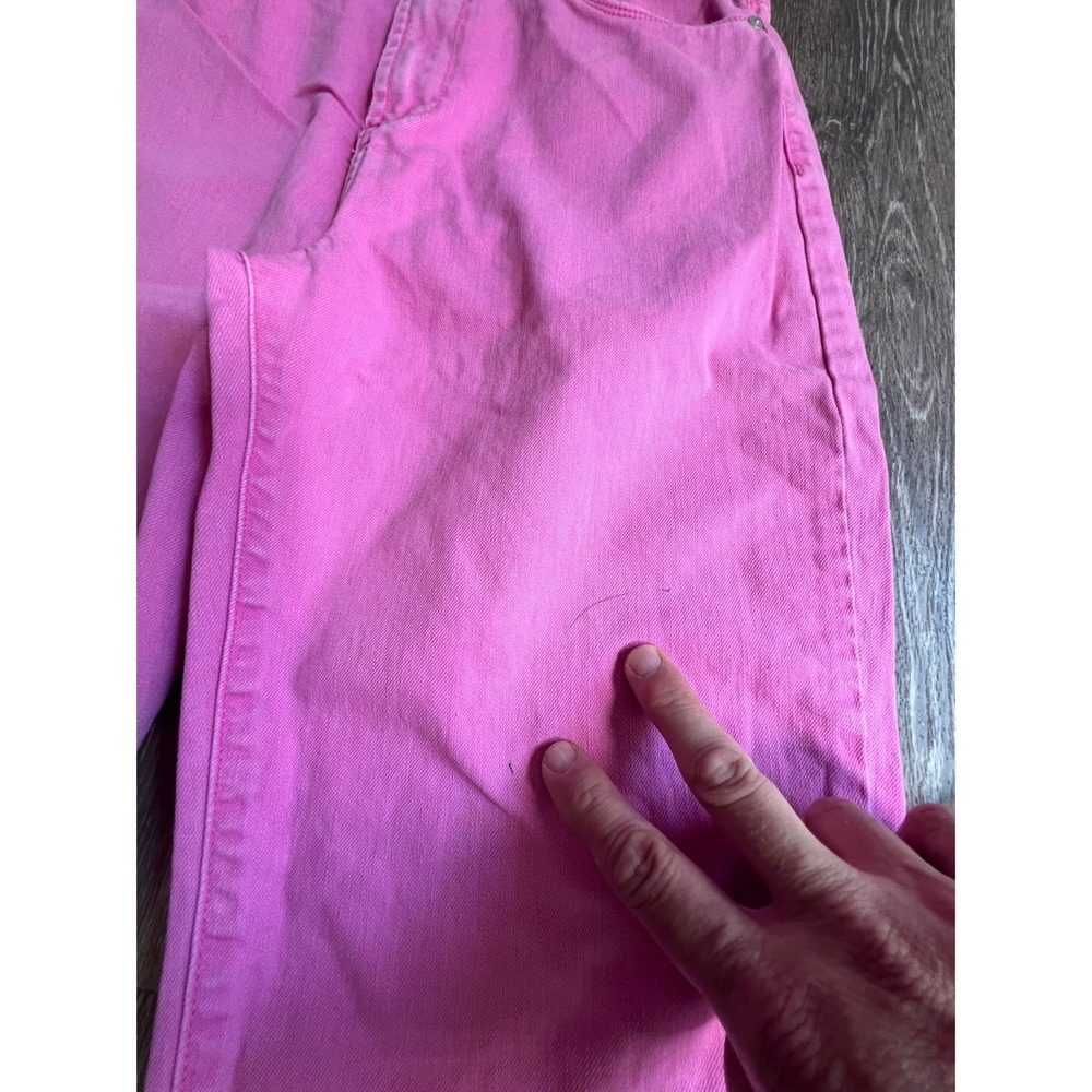 Blank NYC The Baxter Jeans Women 29 Pink High Rise Raw Hem Straight Leg - Picture 7 of 9
